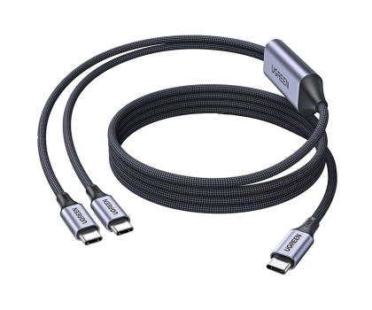 Kabel USB UGREEN Kabel 2w1 USB-C do 2x USB-C L533 140W 480 Mbps 2m
